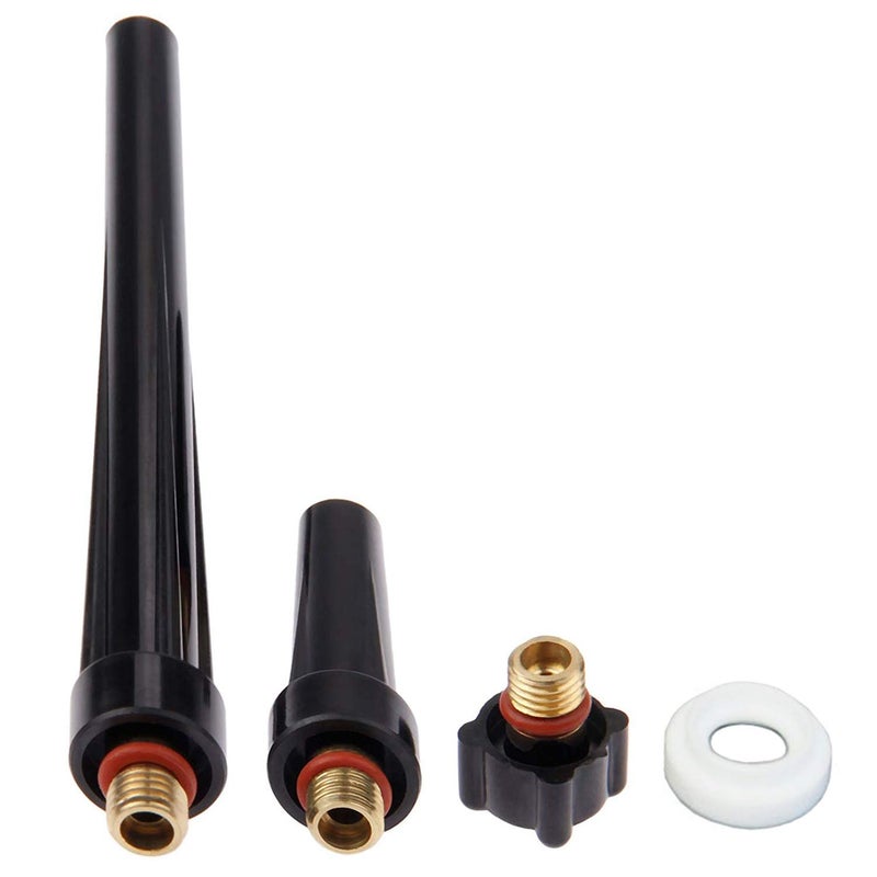 Zinger 37pcs TIG Welding Torch Gas Lens Kit Accessories for DB SR WP 9 20 25 Tig Welding Torch,with #10 Cup+Alumina Nozzle+Collet+Gas Lens Collets Body +Cup Gasket etc - Image 5